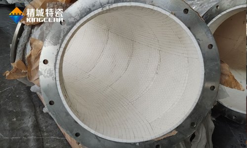 贴片式耐磨陶瓷管道|耐磨陶瓷钢管先容（NMC-TPG）_威廉希尔特瓷